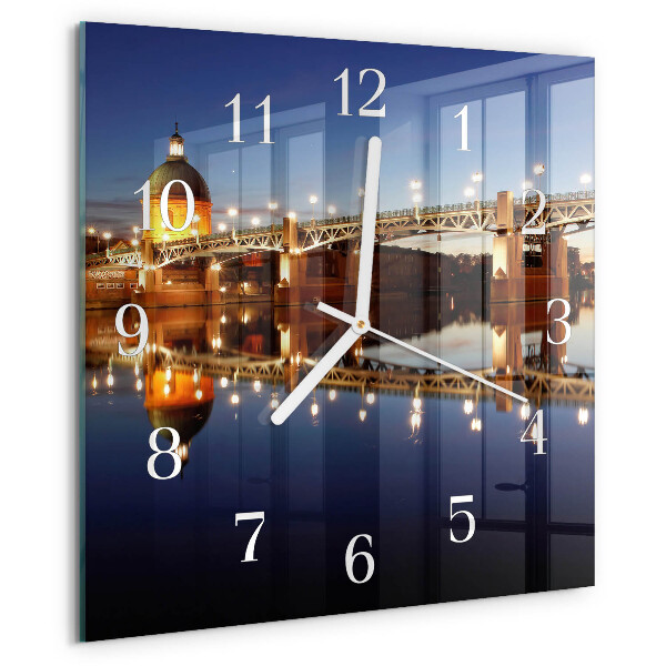Orologio quadrato Ponte sul fiume