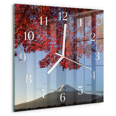Orologio quadrato Foglie di montagna