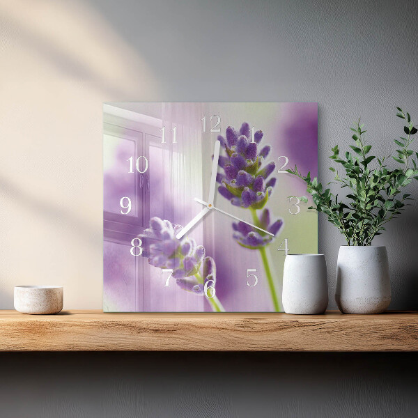 Orologio quadrato Lavanda