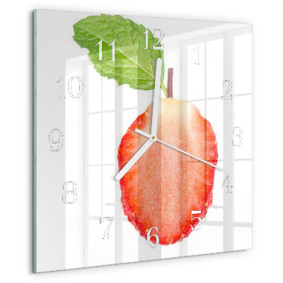 Orologio quadrato Fragola