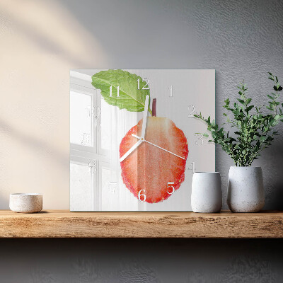 Orologio quadrato Fragola