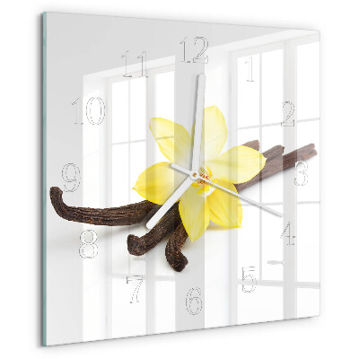 Orologio quadrato Orchidea Vaniglia