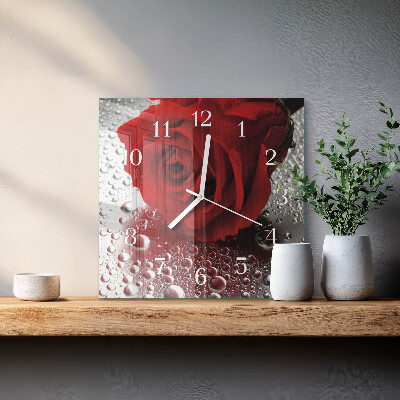 Orologio quadrato Rosa