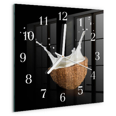Orologio quadrato Noce di cocco