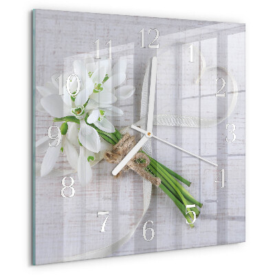 Orologio quadrato Bouquet di fiori