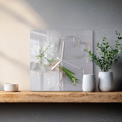 Orologio quadrato Bouquet di fiori