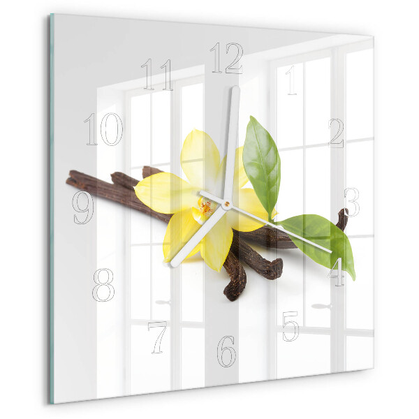 Orologio quadrato Orchidea Vaniglia