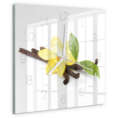 Orologio quadrato Orchidea Vaniglia
