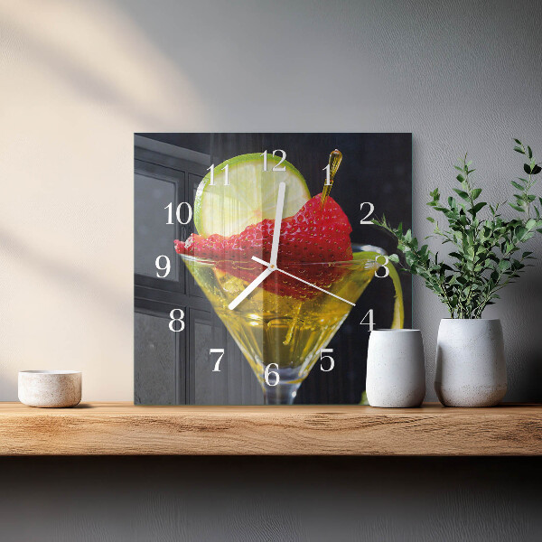 Orologio quadrato Cocktail