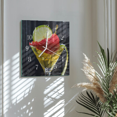 Orologio quadrato Cocktail