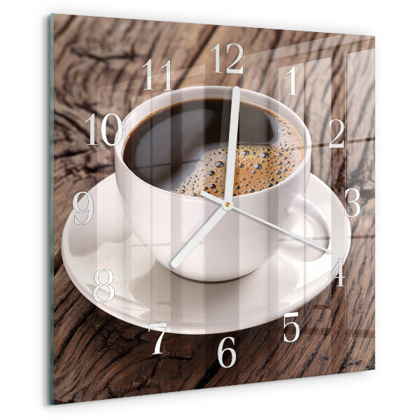 Orologio quadrato Caffè