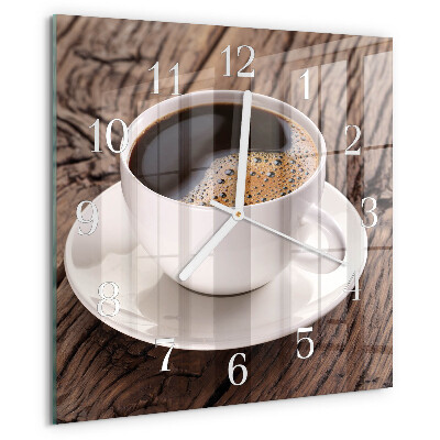 Orologio quadrato Caffè