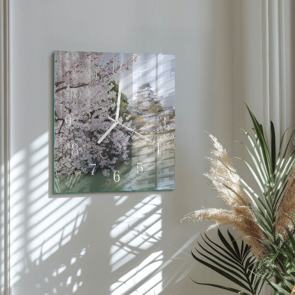 Orologio quadrato Alberi di ciliegio