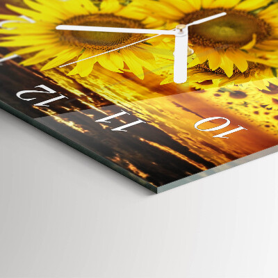 Orologio quadrato Girasoli