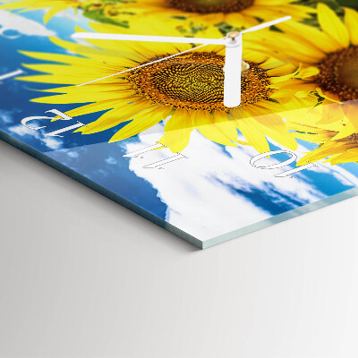 Orologio quadrato Girasoli