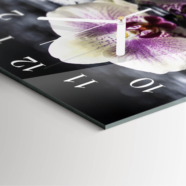 Orologio quadrato Orchidea