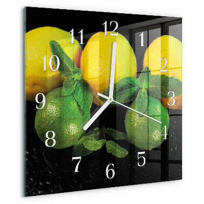 Orologio quadrato limoni