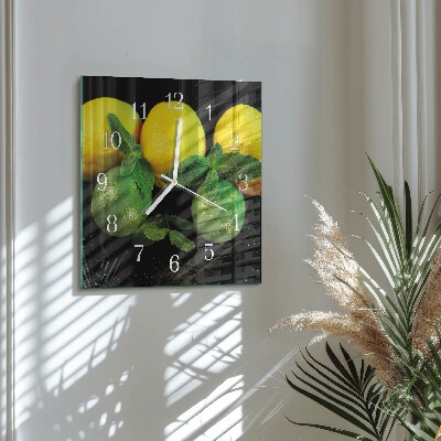 Orologio quadrato limoni