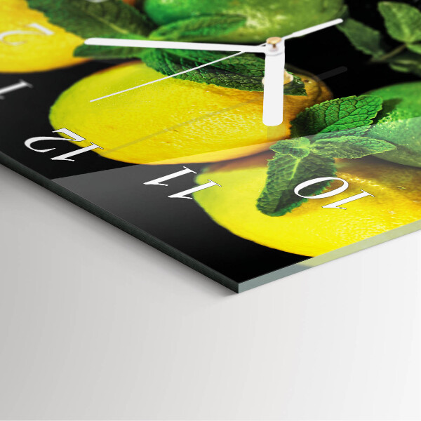 Orologio quadrato limoni