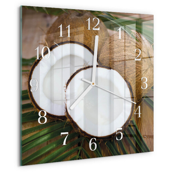Orologio quadrato Noci di cocco