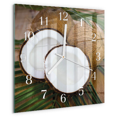 Orologio quadrato Noci di cocco