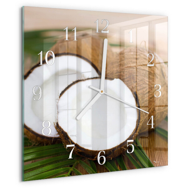 Orologio quadrato Noci di cocco