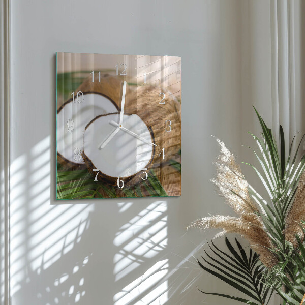 Orologio quadrato Noci di cocco