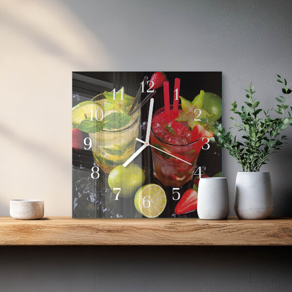Orologio quadrato Cocktail