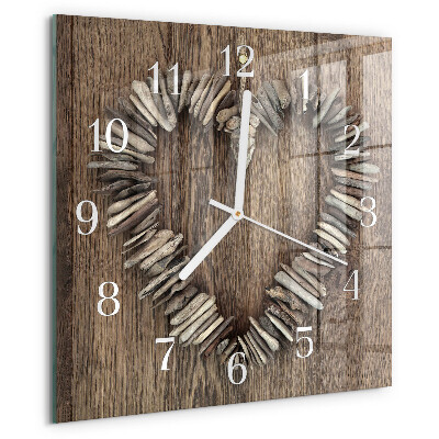 Orologio quadrato Cuore