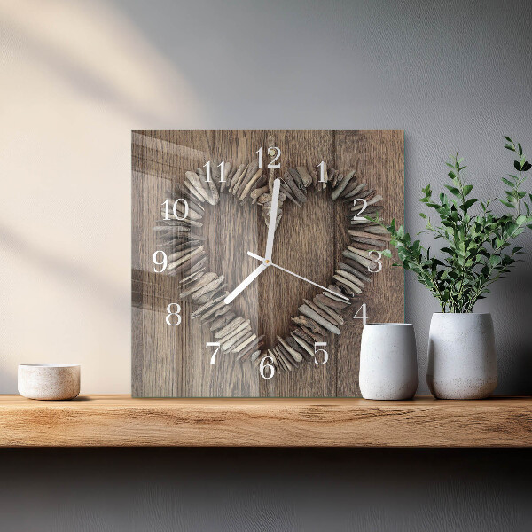 Orologio quadrato Cuore