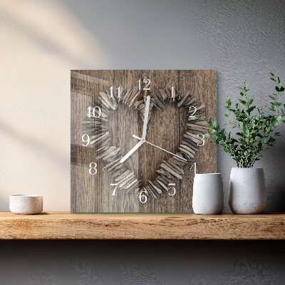 Orologio quadrato Cuore