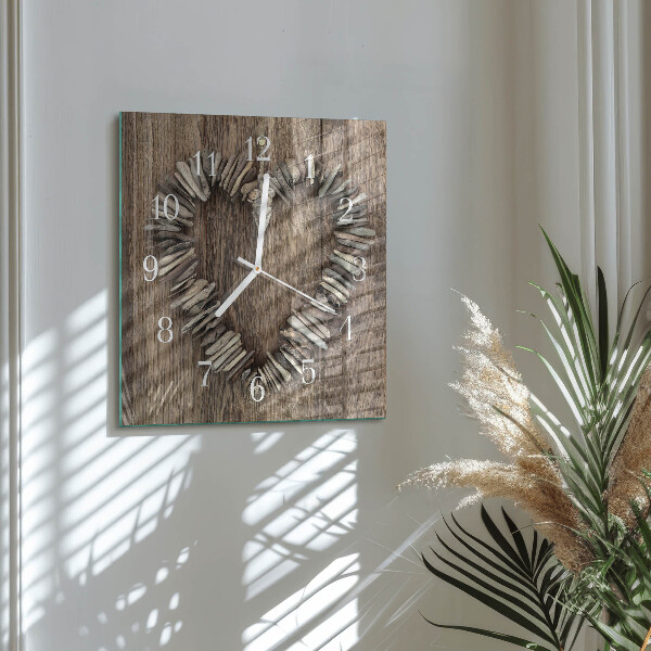 Orologio quadrato Cuore