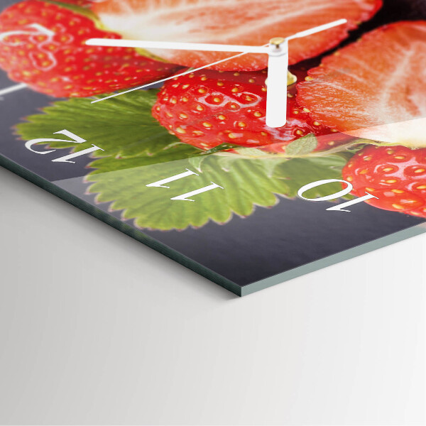 Orologio quadrato Fragole