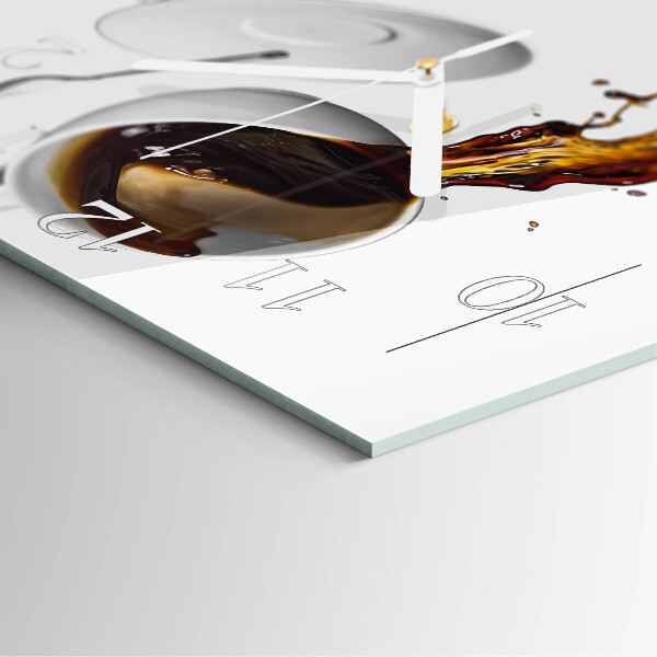 Orologio quadrato Caffè
