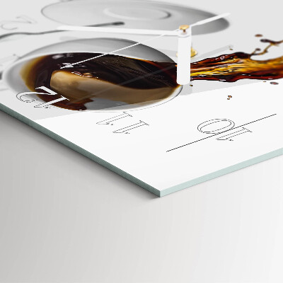 Orologio quadrato Caffè