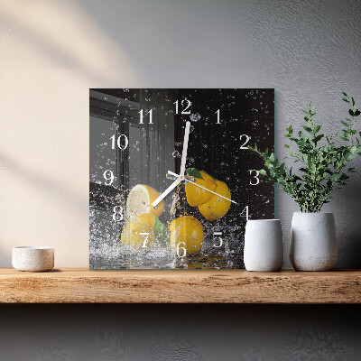 Orologio quadrato limoni