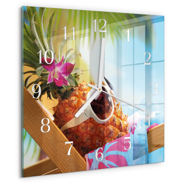 Orologio quadrato Ananas