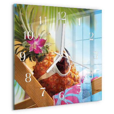 Orologio quadrato Ananas