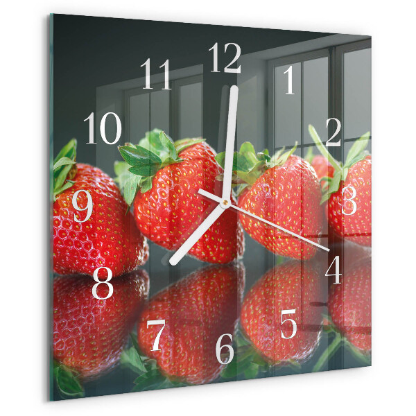 Orologio quadrato Fragole