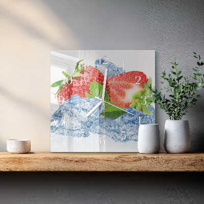 Orologio quadrato Gelato alla fragola