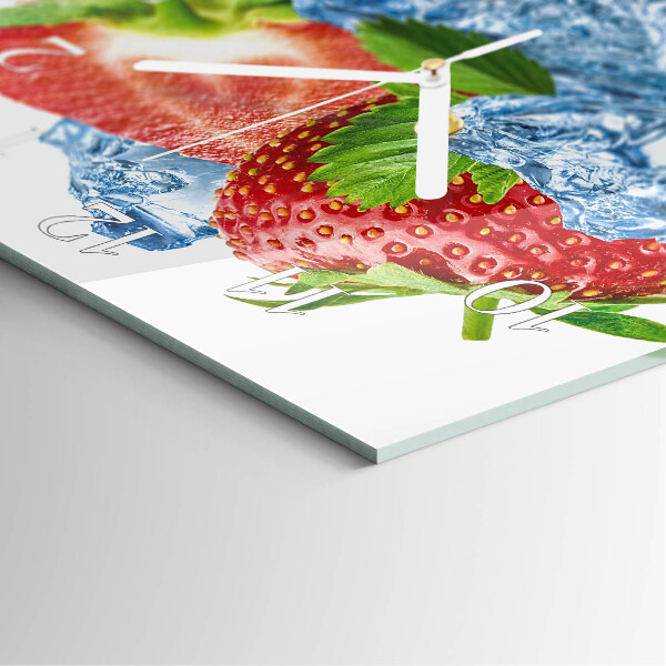 Orologio quadrato Gelato alla fragola