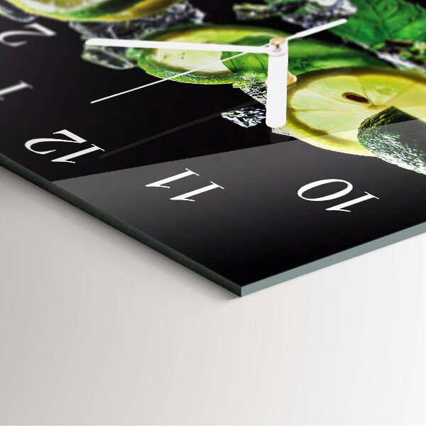 Orologio quadrato Limone e lime