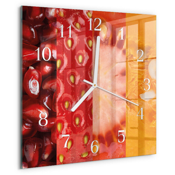 Orologio quadrato Frutta