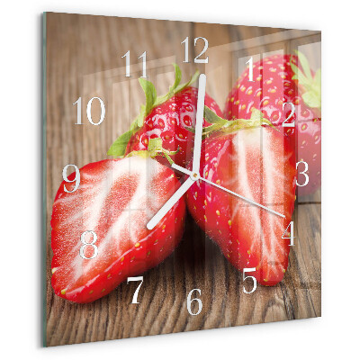Orologio quadrato Fragole