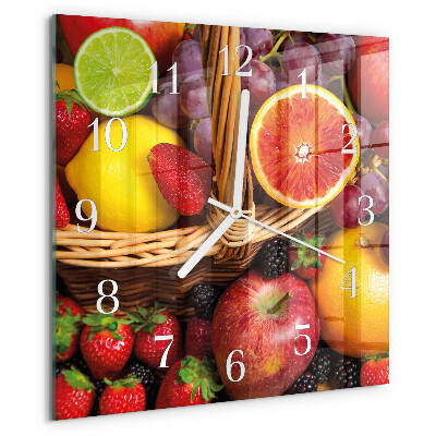 Orologio quadrato Frutta
