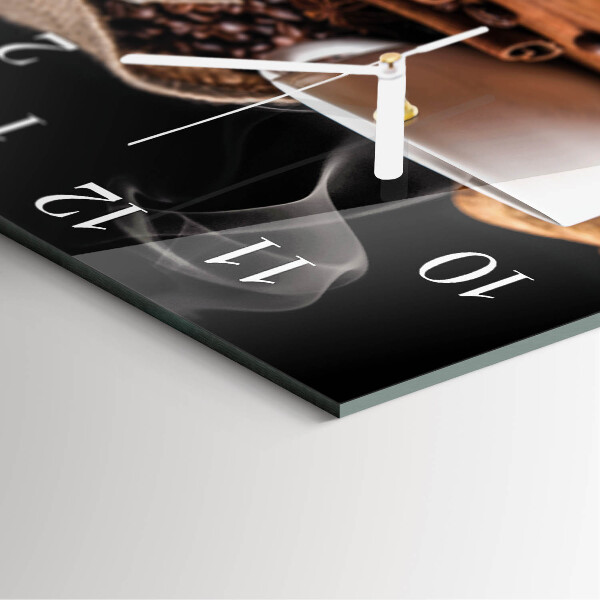 Orologio quadrato Caffè