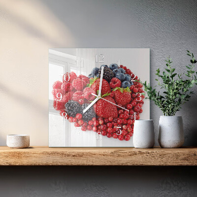 Orologio quadrato Frutta