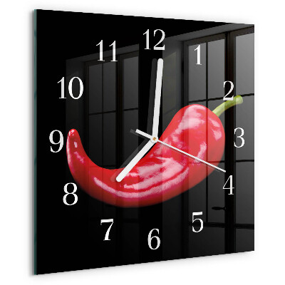 Orologio quadrato peperoncini