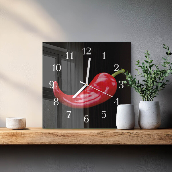 Orologio quadrato peperoncini
