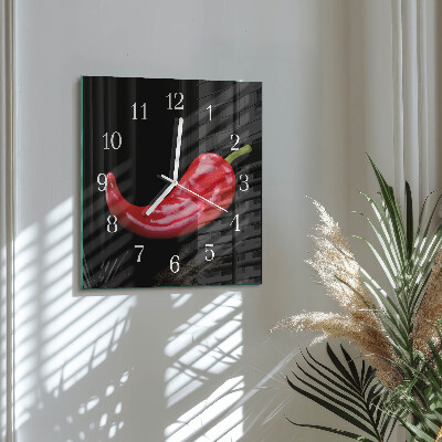 Orologio quadrato peperoncini